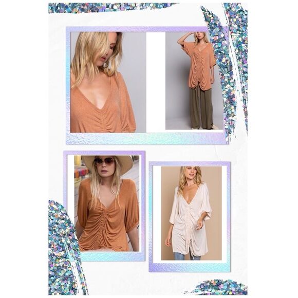 RELAXED To The Max knit top Adjustable Tie String - Picture 12 of 15